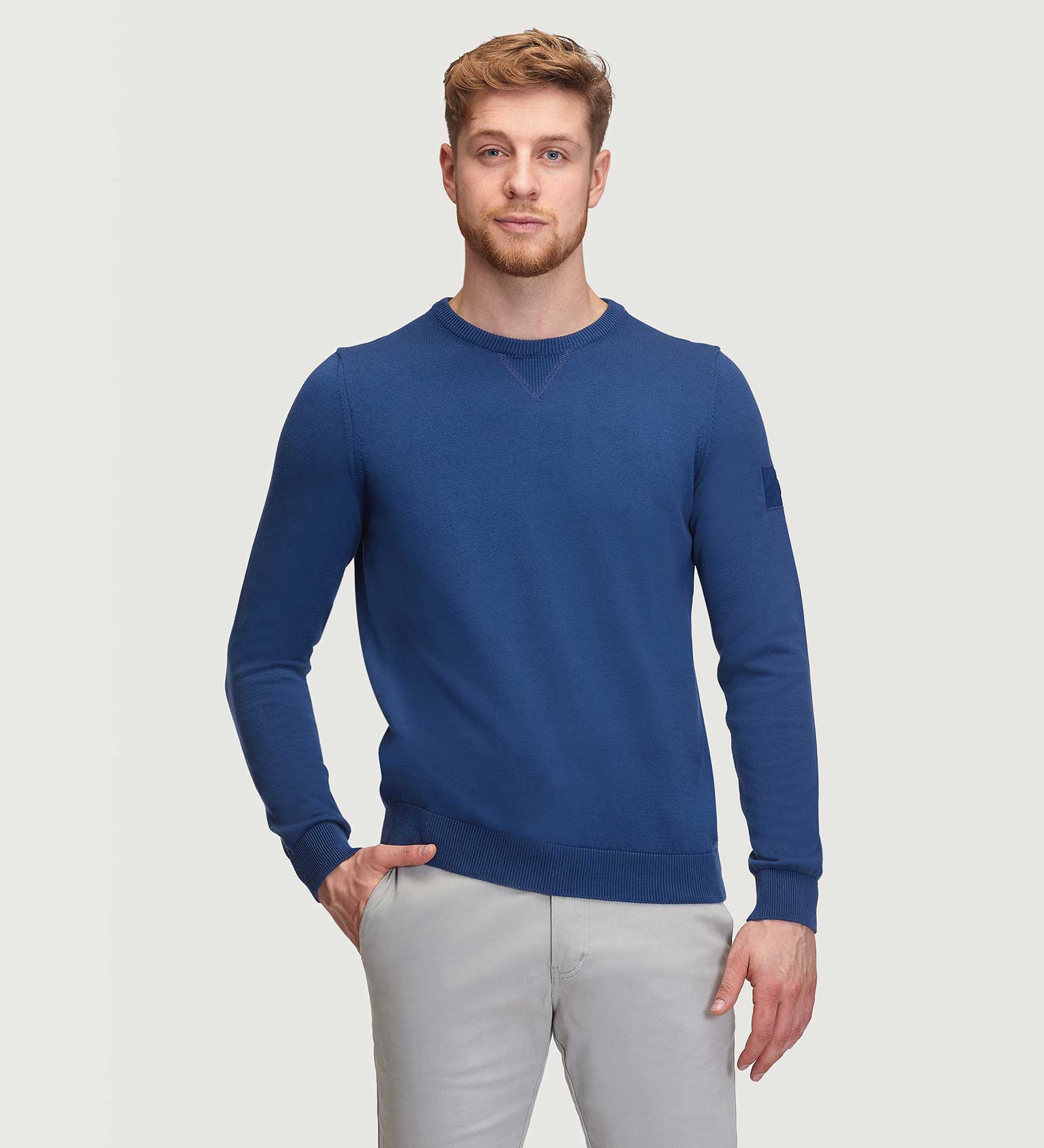 Crewneck Sweater Navy Blue for Men Crewneck Sweater Navy Blue for Men