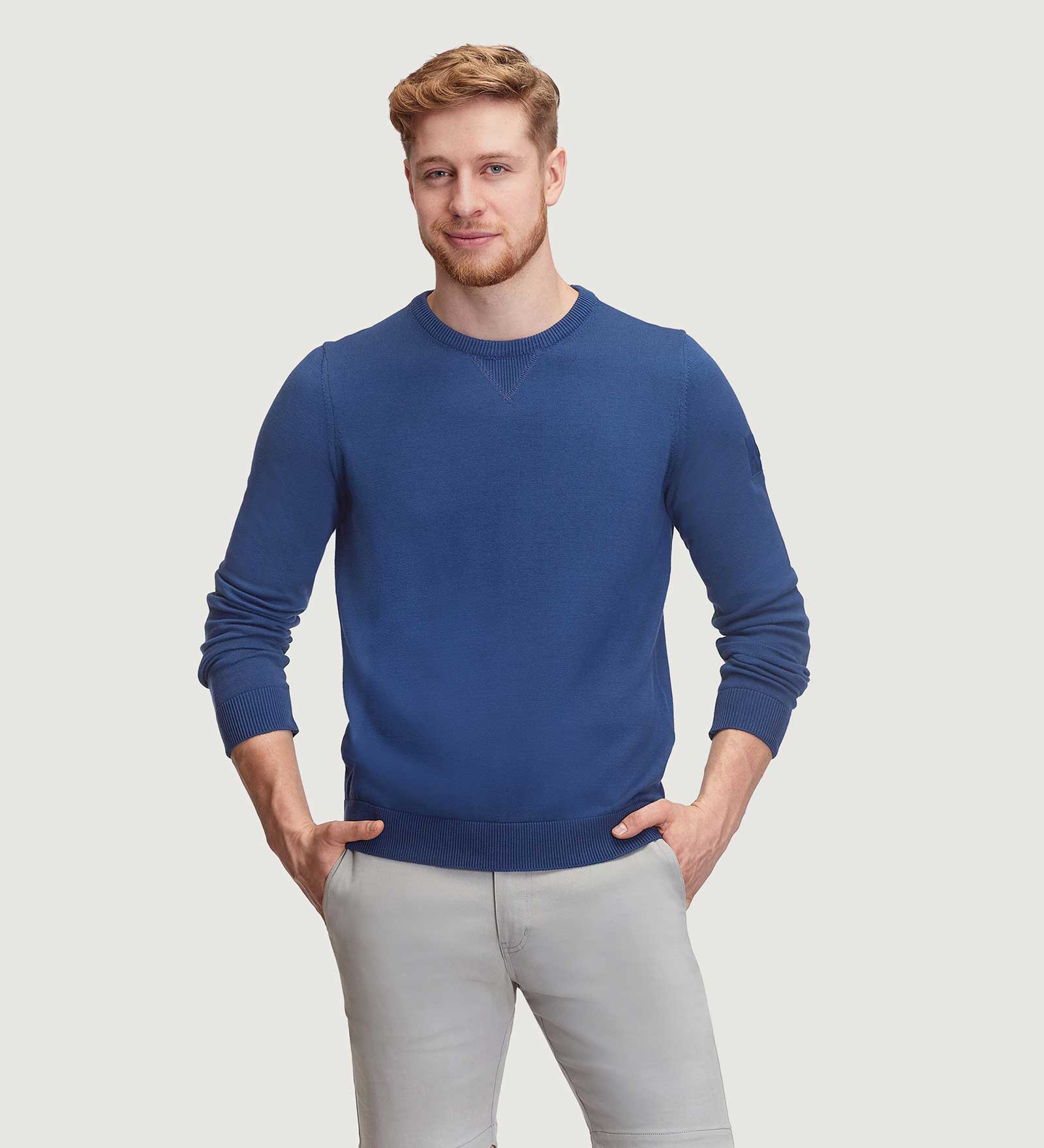 Crewneck Sweater Navy Blue for Men Crewneck Sweater Navy Blue for Men