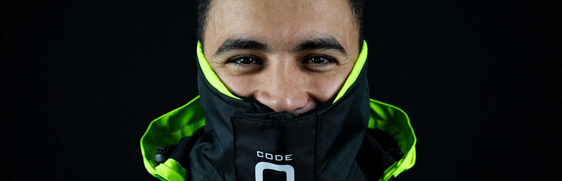 Lomano Takasi Lomano Takasi wearing a CODE-ZERO jacket