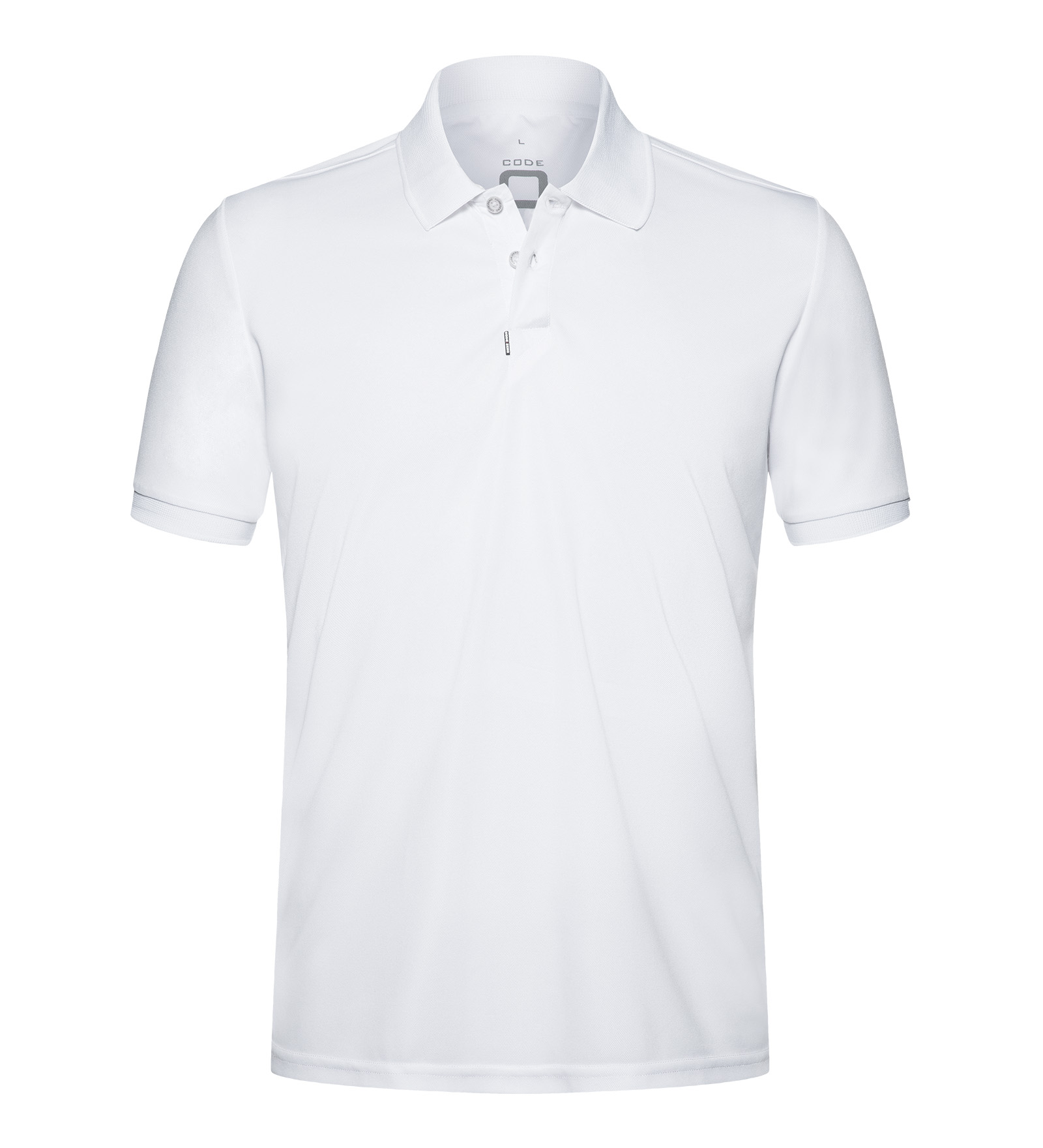 Polo shirt quick-dry white